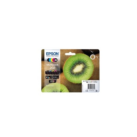 Multipack cartucho tinta epson 202 c13t02e74010 5 colores claria kiwi