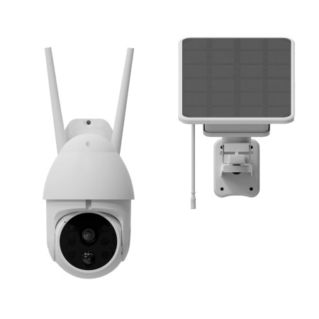 Cámara ip motorizada vigilancia solar batería  phoenix sentry ev full hd wifi detección movimiento audio dual app tuya smart