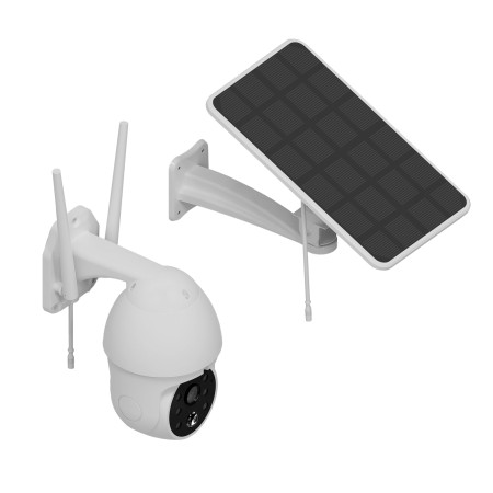 Cámara ip motorizada vigilancia solar batería  phoenix sentry ev full hd wifi detección movimiento audio dual app tuya smart