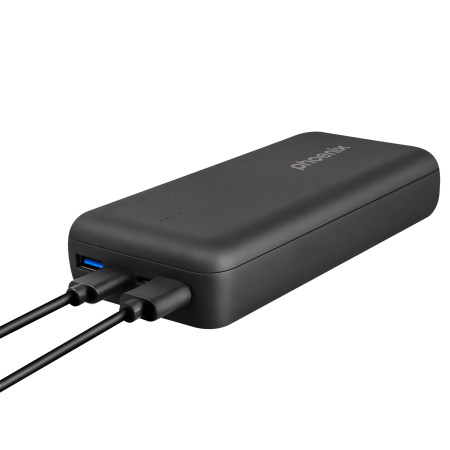 Phoenix powerbank batería externa 20000mah con 2 usb carga rapida y 1 usb tipo c pd