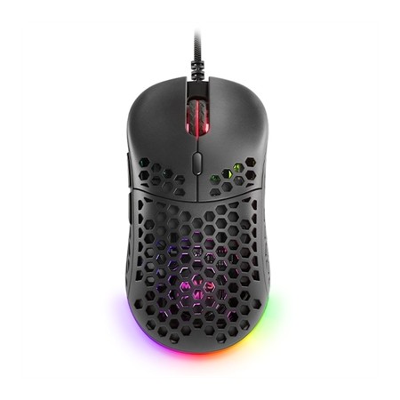 Mouse raton mars gaming optico usb 7 botones 12800ppp rgb negro