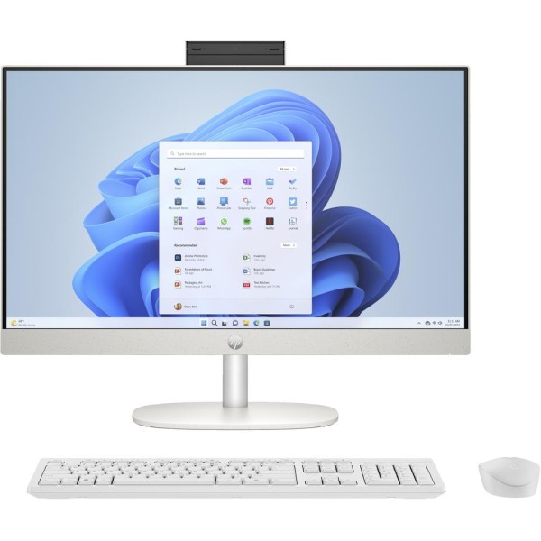 Ordenador hp all in one 24 - cr0050ns 23.8 pulgadas -  i5 - 1335u -  16gb -  ssd512gb -  w11 -  teclado y raton incluidos
