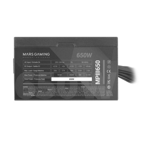 Fuente de alimentacion mars gaming mpiii atx 650w