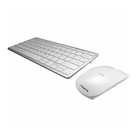 Kit teclado + raton inalambrico tacens levis usb blanco 6leviscombov2