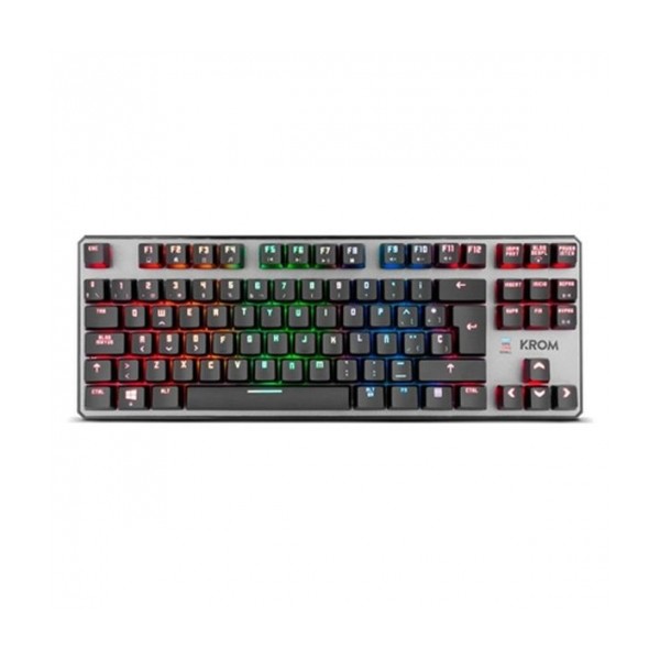 Teclado gaming krom kernel tkl rgb usb mecanico