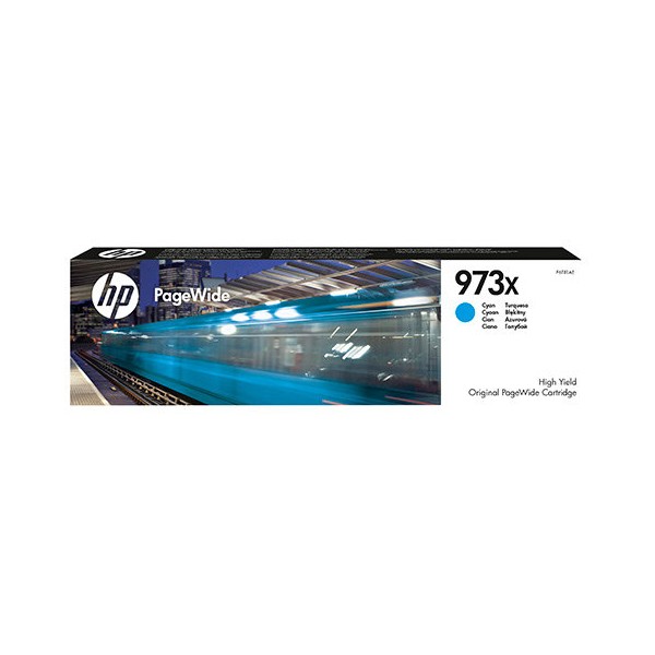 Cartucho tinta hp original cartridge nº 973x cian pagewide f6t81ae