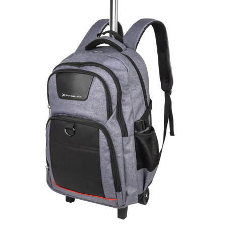 Mochila con ruedas trolley phoenix discovery g para portátil 17 pulgadas gris