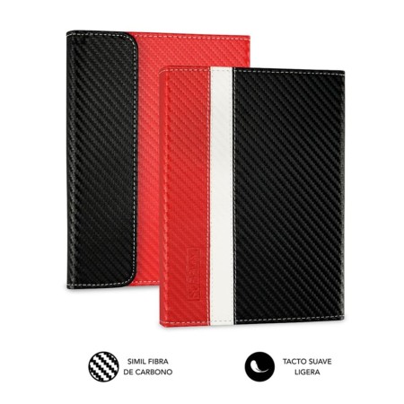 Funda subblim clever ebook case 6 pulgadas rojo - negro - blanco