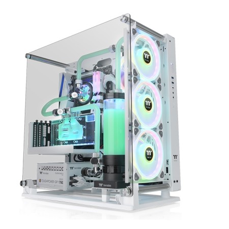 Caja ordenador gaming thermaltake core p3 tg pro snow e - atx 1 x usb 3.2 2 x usb 3.1 2 x usb 2.0