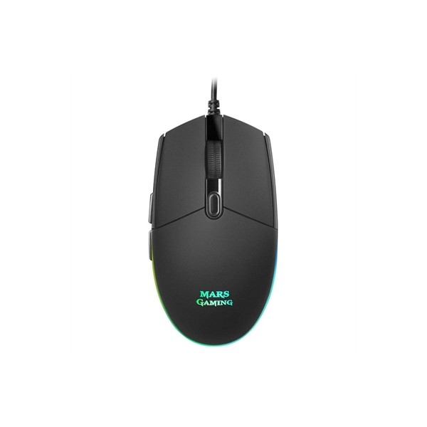 Mouse raton mars gaming mmg optico usb 6 botones 3200ppp rgb negro