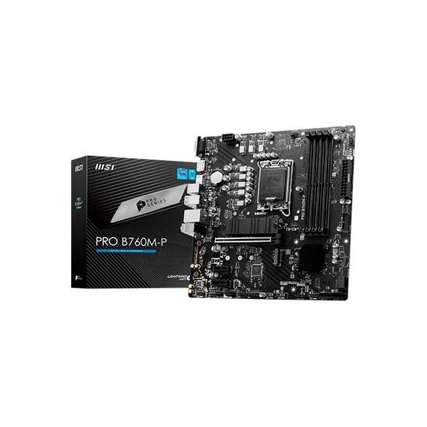Placa base msi 1700 pro b760m - p m - atx -  4x ddr5 -  4x sata3 -  2x usb 3.2 -  1x usb tipo -  4x usb 2.0 911 - 7e02 - 009