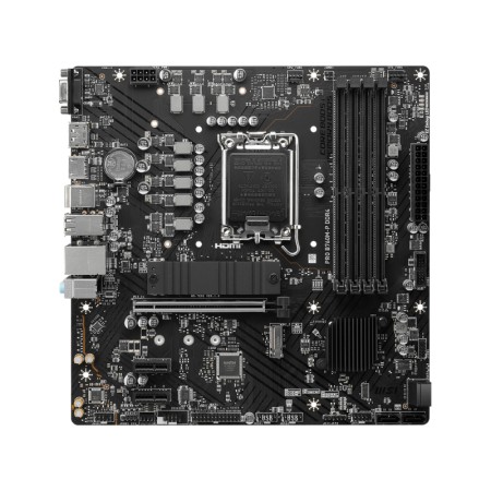 Placa base msi 1700 pro b760m - p m - atx -  4x ddr5 -  4x sata3 -  2x usb 3.2 -  1x usb tipo -  4x usb 2.0 911 - 7e02 - 009