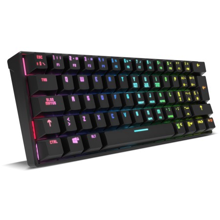 Teclado mini krom gaming kluster rgb wireless