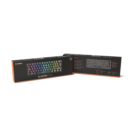 Teclado mini krom gaming kluster rgb wireless