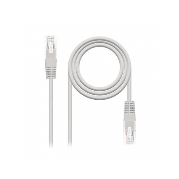 Cable red nanocable latiguillo rj45 utp cat6 10m gris