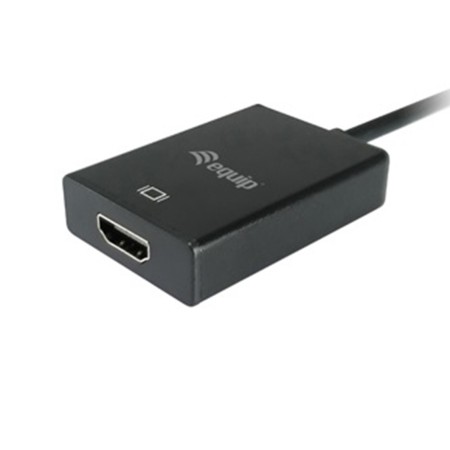 Adaptador equip vga macho a hdmi hembra con audio jack 3.5 pulgadas 119038