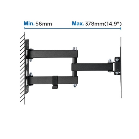 Soporte de pared ewent ew1522 para tv hasta 43 pulgadas carga maxima 30kg