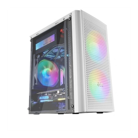 Caja ordenador mars gaming mc300w white micro - atx 1 x usb 3.0 2 x usb 2.0 3 x 120mm frgb