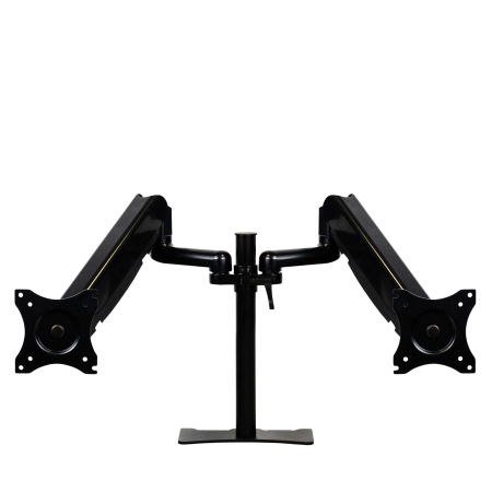 Brazo articulado soporte doble monitor ajustable 27 pulgadas vesa 75 x 75 - 100 x 100
