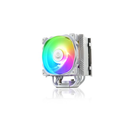 Ventilador disipador cpu gaming enermax ets - t50a - w - argb para intel amd argb 1x12cm blanco