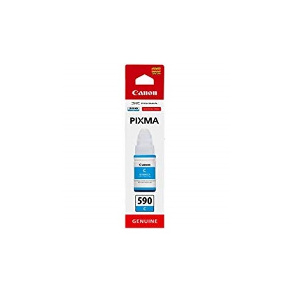 Botella tinta canon gi - 590c cian 70ml 7000 paginas
