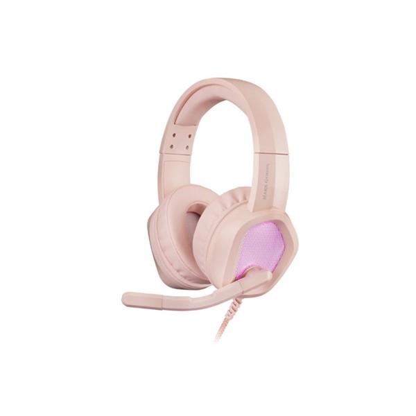 Auriculares mars gaming mh320 rosa jack 3.5mm + usb con microfono compatible con windows -  ps4 -  ps5 -  xbox one -  xbox serie