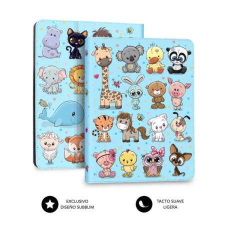 Funda subblim trendy case para tablet 11 pulgadas animals