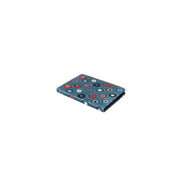 Funda bookcase universal silver ht + protector de pantalla