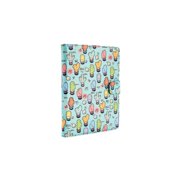Funda universal rotatory 360º silver ht para tablet 9 - 10.1 pulgadas cactoos green metal