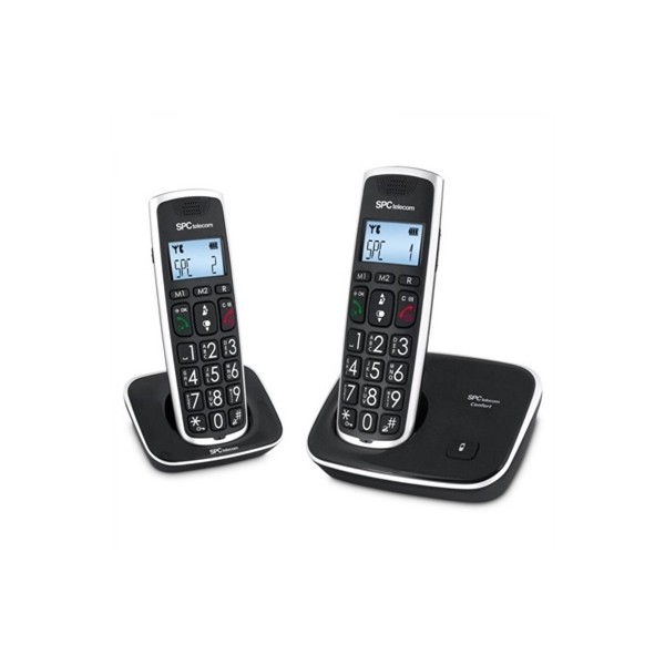 Telefono inalambrico spc dect comfort kaiser duo negro