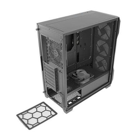 Caja ordenador gaming antec df600 flux atx 2 x usb 3.0 sin fuente rgb