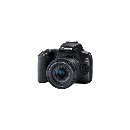 Camara digital canon reflex eos 250d+ef - s 18 - 55mm f - 4 - 5.6 is -   24.1mp -  digic 8 -  4k -  wifi -  bluetooth -  negro