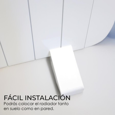 Yoevu radiador eléctrico bajo consumo 12 elementos 1800w de pared o pie blanco