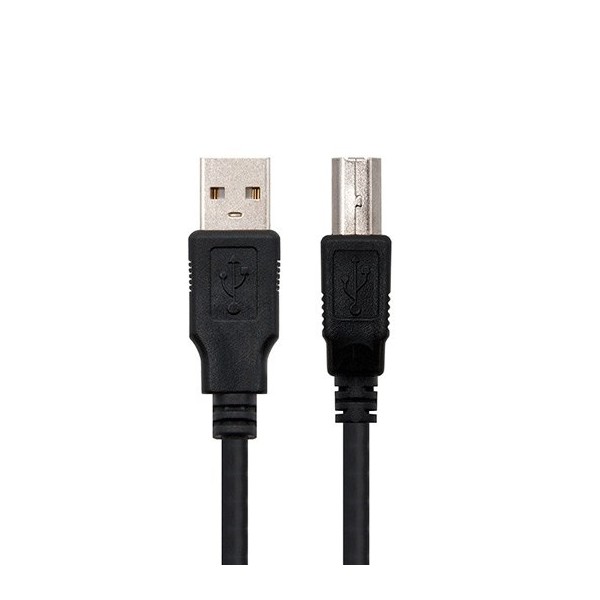 Cable usb tipo a 2.0 a usb tipo b 2.0 nanocable 3m negro macho - macho