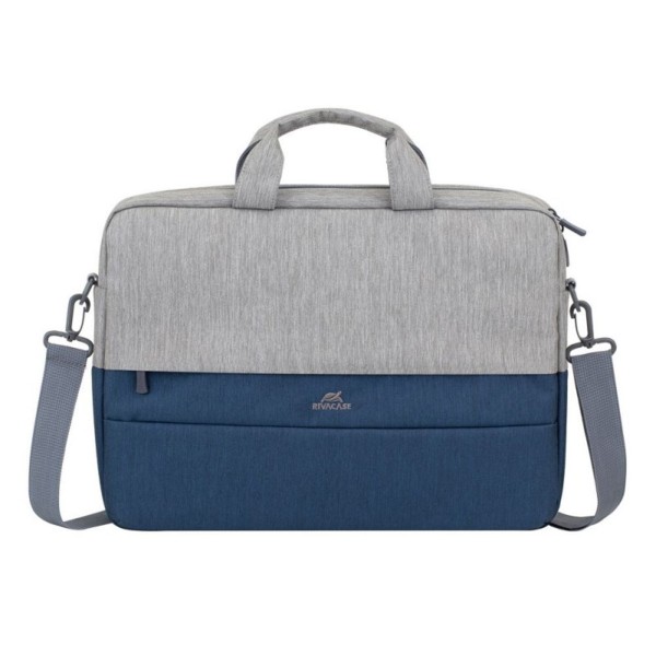 Maletin rivacase 7532 prater para portatil 15.6 pulgadas gris - azul