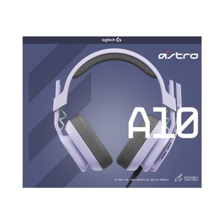 Auriculares con microfono logitech a10 astro gaming gen 2 jack 3.5mm blanco