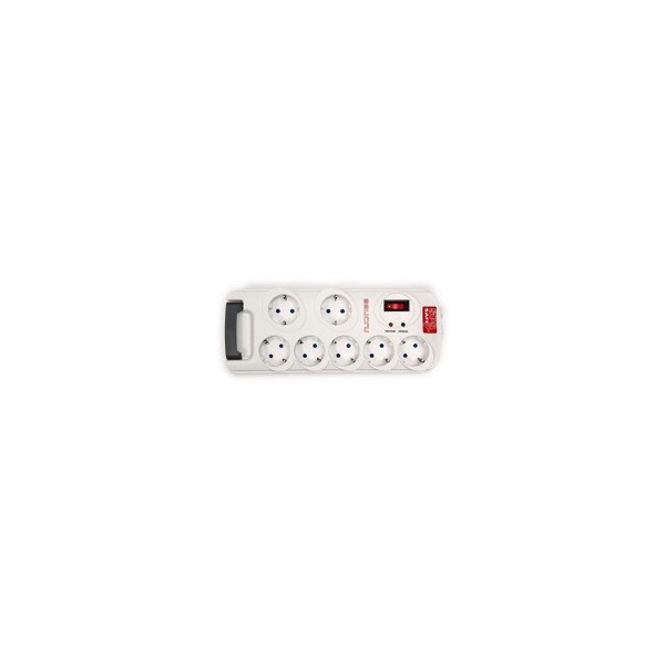 Regleta salicru sps.safe 7 7 tomas schuko proteccion infantil interruptor luminoso