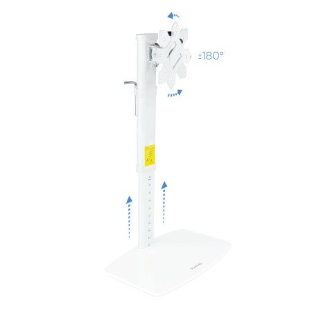 Soporte de mesa tv tooq 17 - 27 pulgadas blanco