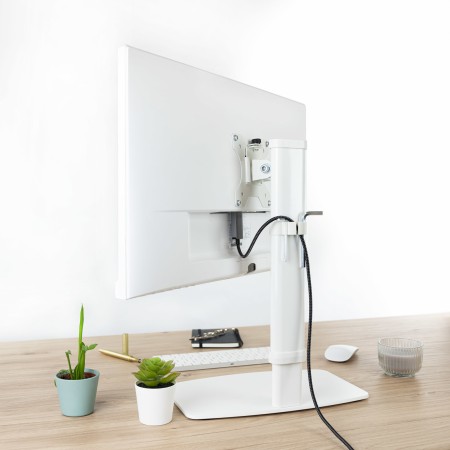 Soporte de mesa tv tooq 17 - 27 pulgadas blanco