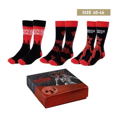 Pack calcetines 3 piezas stranger things talla 40 -  46