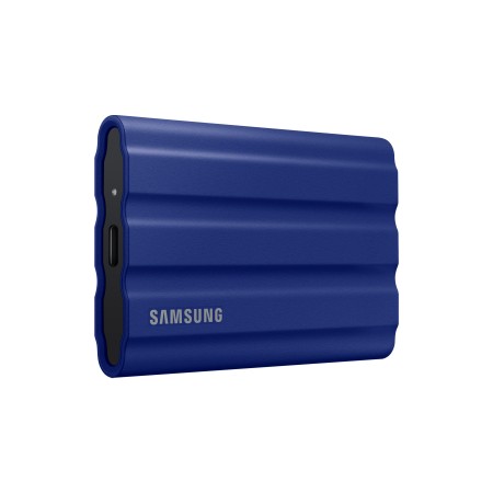 Disco duro externo ssd samsung 2tb t7 shield nvme azul mu - pe2t0r - eu