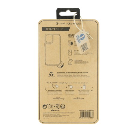 Funda muvit shockproof 2m para apple iphone 12 - 12 pro transparente