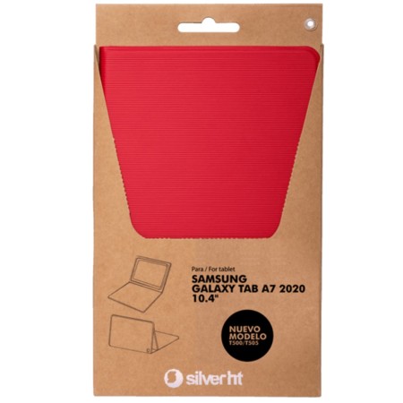 Funda silver ht para tablet samsung tab a7 10.4 pulgadas 2020 t500 - t505 roja