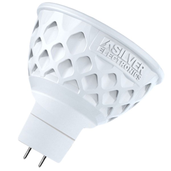 Bombilla multi led silver electronics dicroica 4w40w -  gu5.3 -  3.000k -  120º -  370lm -  luz calida -  a+