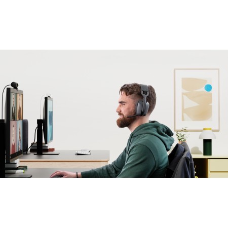 Webcam logitech brio 505 grafito full hd -  usb tipo c