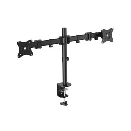 Soporte doble pantalla equip 13 pulgadas -  27 pulgadas inclinable giratorio 360º max 8 kg vesa max 100x100