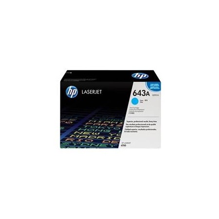 Toner hp 643a q5951a cian 10000 pag laserjet 4700