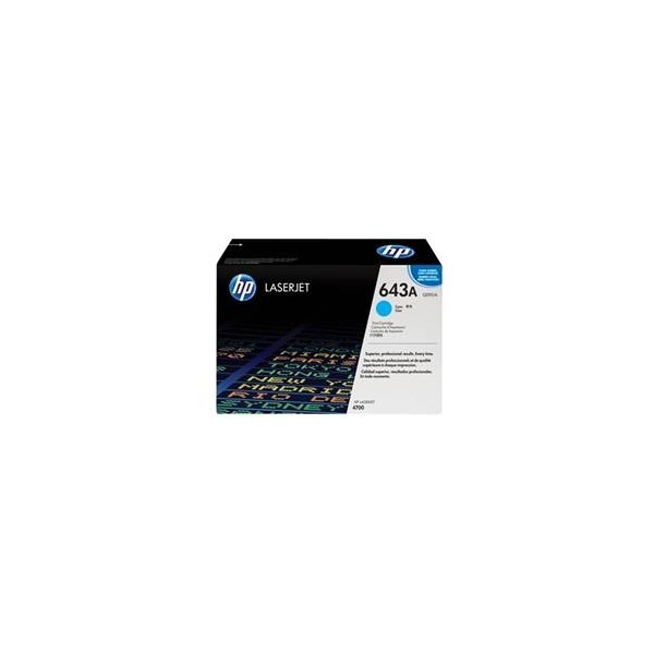 Toner hp 643a q5951a cian 10000 pag laserjet 4700