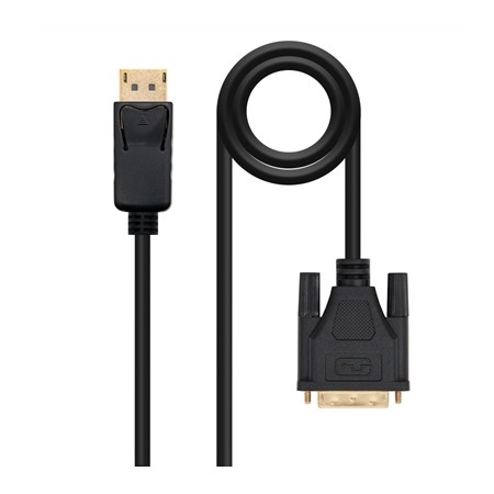 Cable displayport a dvi nanocable 1m -  macho - macho -  negro