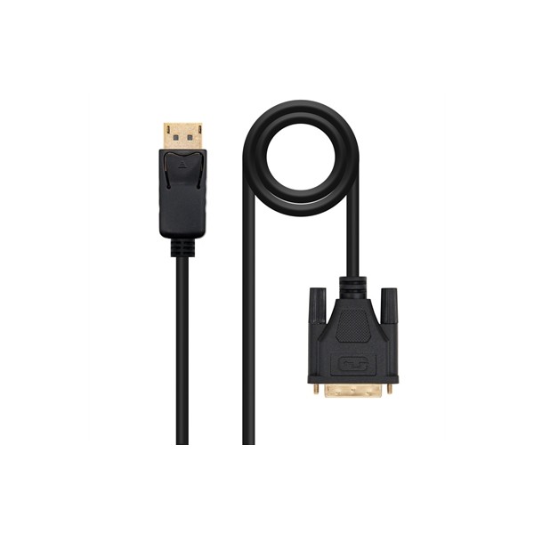 Cable displayport a dvi nanocable 1m -  macho - macho -  negro